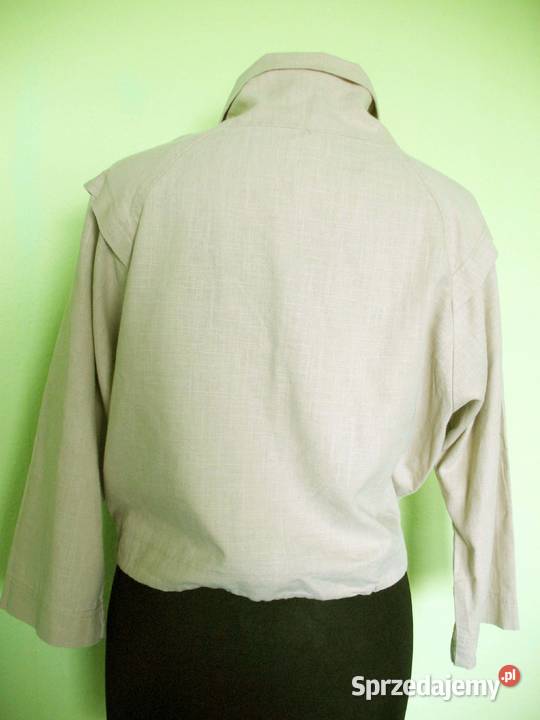 Bluza oversize Len krótka 38 M biust do 116 Miss mazowieckie Siedlce