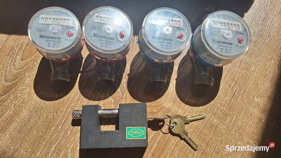 Wodomierze 4 Minol Minomess Kalwasser Warmwasser Legionowo sprzedam