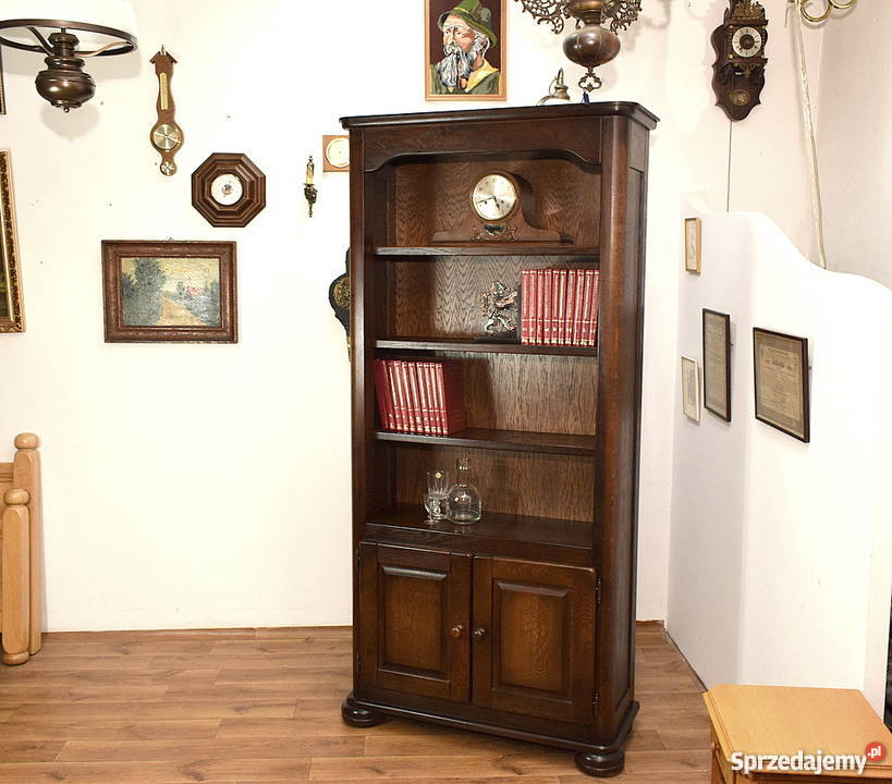 DĘBOWA BIBLIOTEKA REGAŁ BIBLIOTECZKA SZAFKA DĄB Świdnica