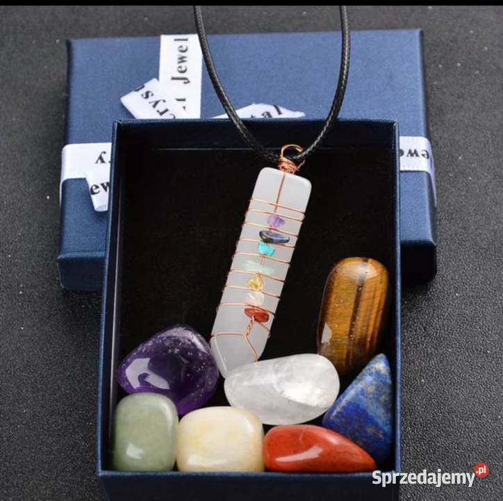 Czakra wisiorek z kamieniami 7 kamieni yoga śląskie Katowice