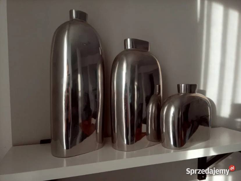 Komplet srebrnych wazonów Dekoracje i ozdoby Przemków