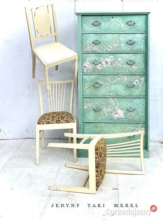 Komoda szafa sekretarzyk vintage shabby chic Przeworsk