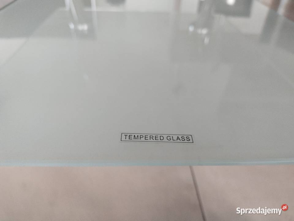 Stolik szklany 2 poziomy Szkło hartowane 45cm