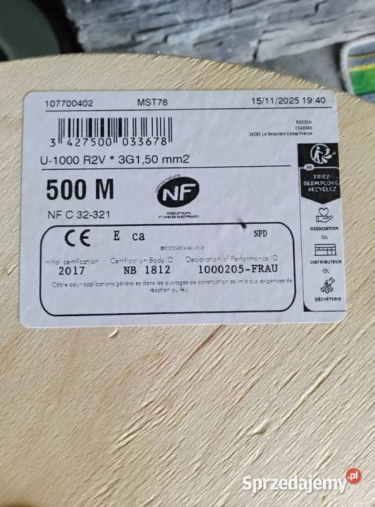 Kabel elektryczny 3x25 500mb