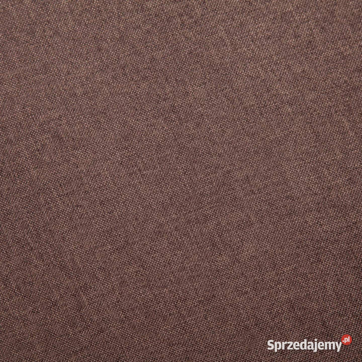 3osobowa sofa tapicerowana tkaniną brązowa