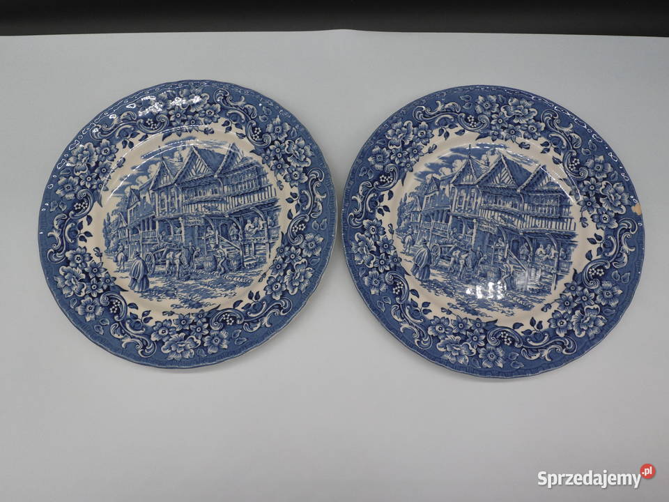 Angielskie dwa talerze Royal Tudor Ware 17th Raszków