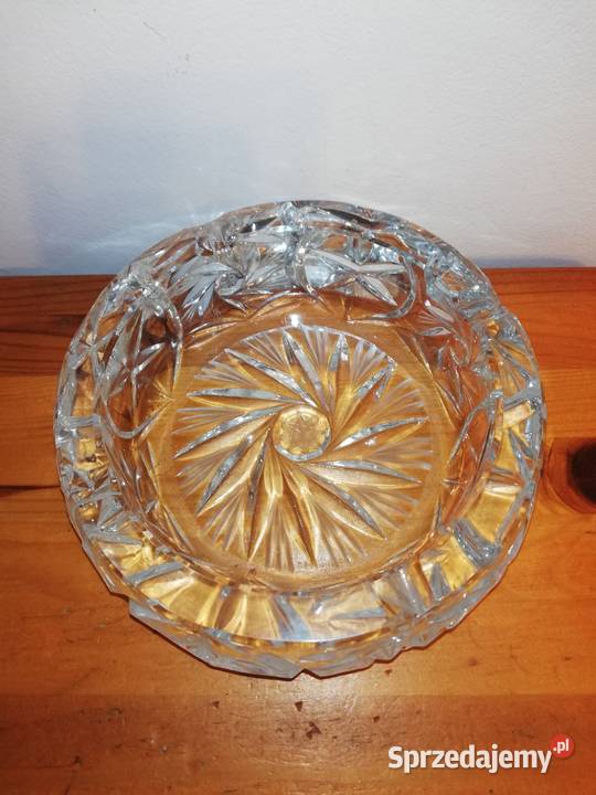 Stara kryształowa popielnica lata 70te XX w Warszawa