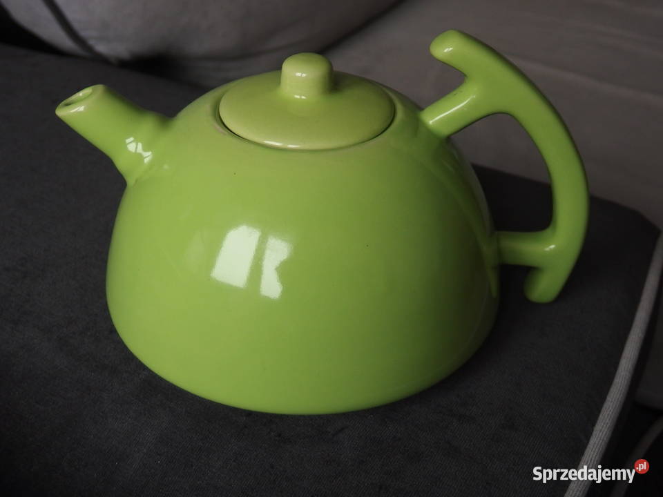 Czajniczek ceramiczny zielony Płock
