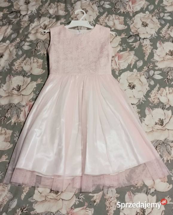 Sukienka wizytowa dziewczęca Rozmiar 128 Stan dziewczynka