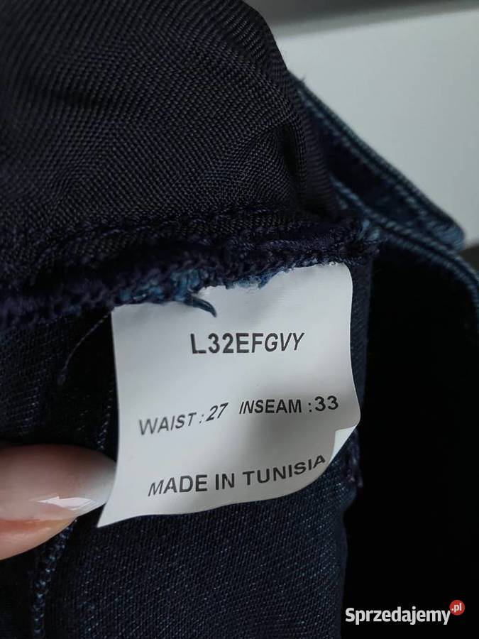 Granatowe jeansy Lee wysoki stan rurki skinny Dżins  Nisko