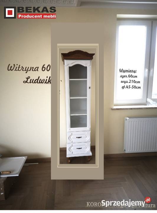 Biała Witryna Ludwik 50 Dąb Korona Rustikal Włocławek