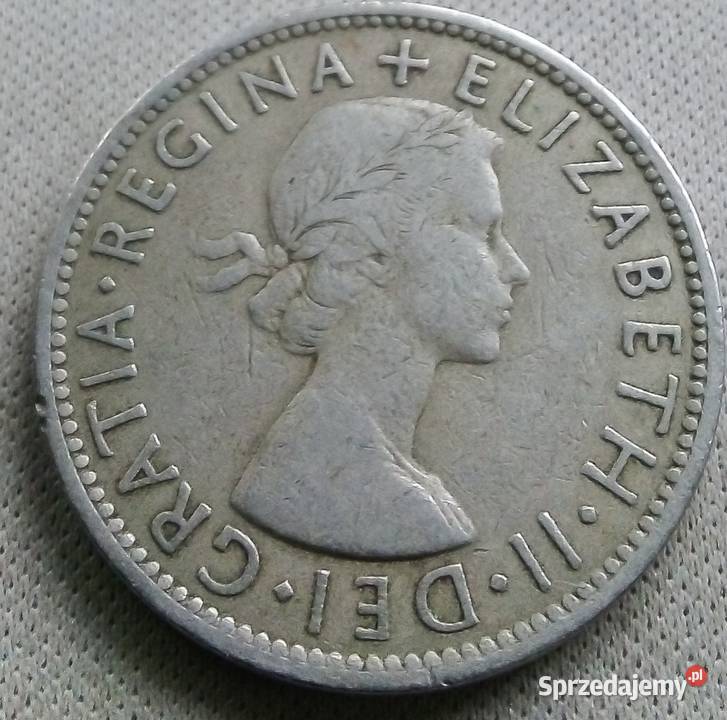 WIELKA BRYTANIATWO SHILLINGS1954 r Numizmatyka Legionowo