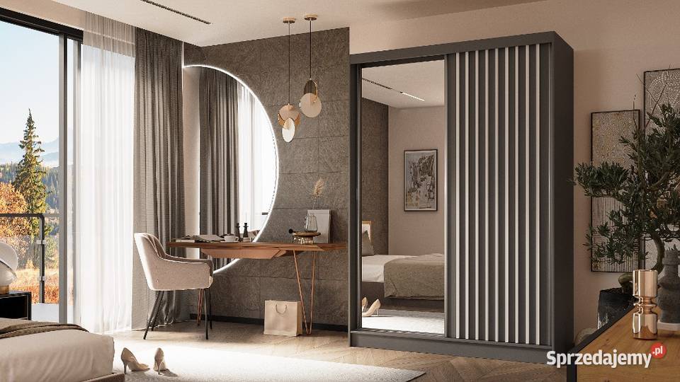 Szafa lamele lustro 150 4 kolory