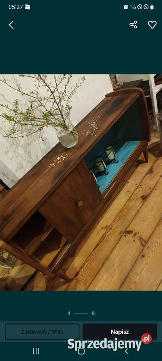 Komoda szafka retro dębowa jamnik vintage prl Gdańsk