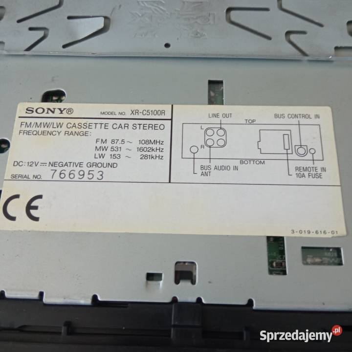 Radio Sony XRC5100R na kasety 4x40W funkcja D zachodniopomorskie Szczecin