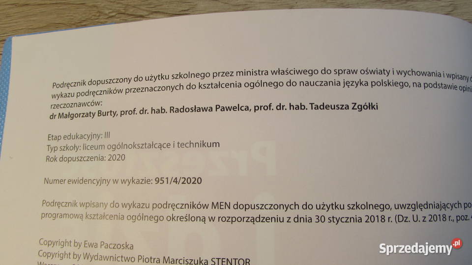 Podręcznik Przeszłość i dziś 2 liceum i język polski małopolskie Kraków sprzedam