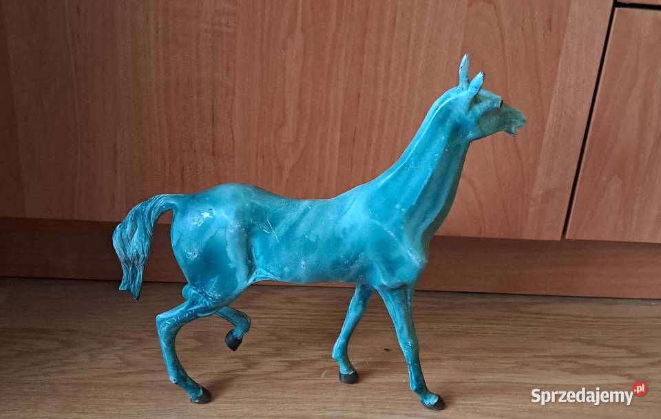 Figurka Koń Mosiądz patynowany 17 Suwałki