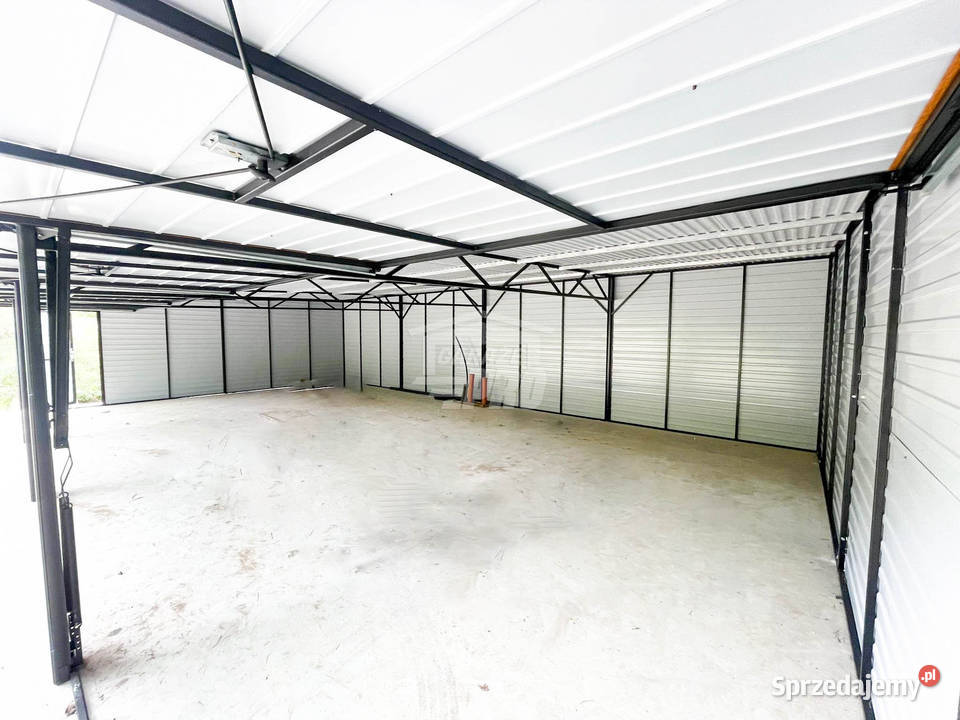 Rząd garaży Garaż blaszany 12x6m 4x brama wielkopolskie