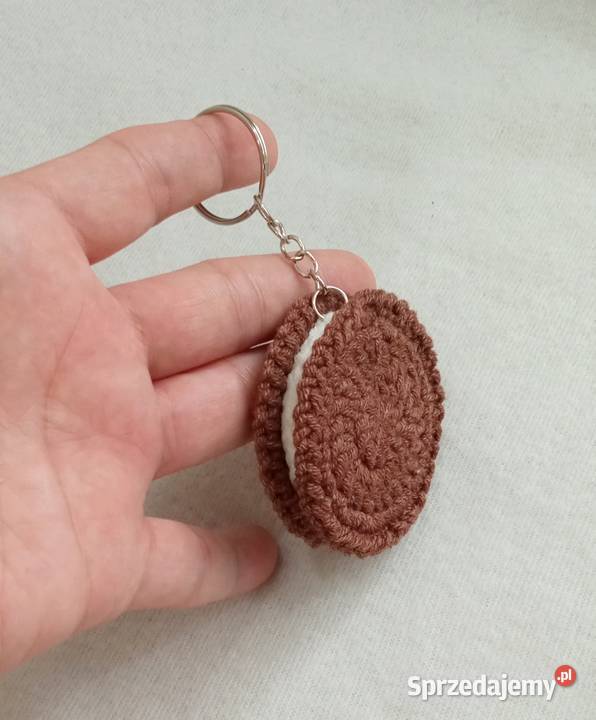Ciasteczko Oreo wykonane na szydełku brelok łódzkie Łask sprzedam
