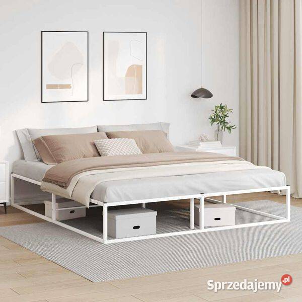 vidaXL Rama łóżka bez materaca biała 180x200 Warszawa