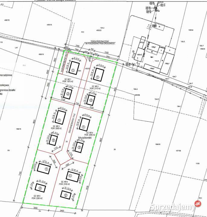 Piękna duża ziałka budowlana 21ar Bażany Polna