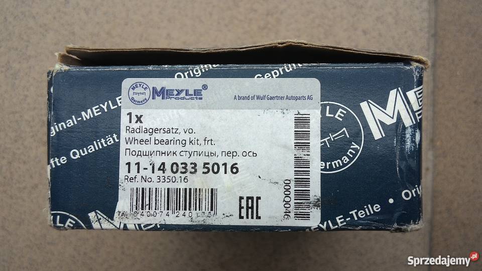 ŁOŻYSKO KOŁA Meyle PRZÓD BERLINGO XSARA XANTIA Lublin