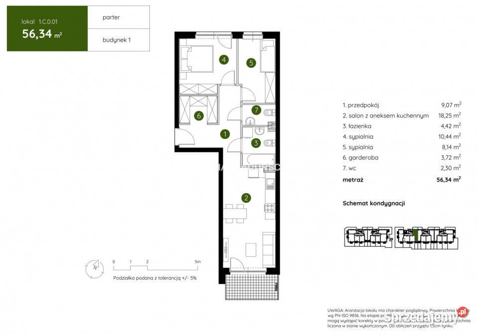 Mieszkanie Kraków Pękowicka 5634m2 3 pokoje