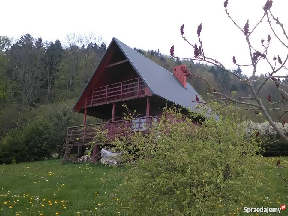 dom w Bieszczadach na wzgórzu w otulinie park węglowe Baligród