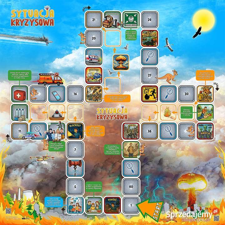 wielka gra planszowa SYTUACJA KRYZYSOWA dzieci Dla dzieci Katowice