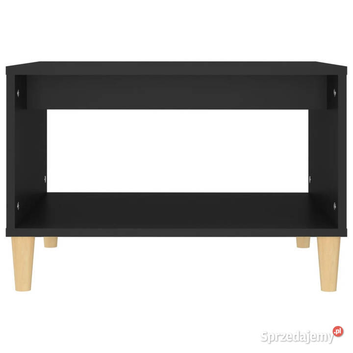 Stolik kawowy czarny 60x50x40 materiał