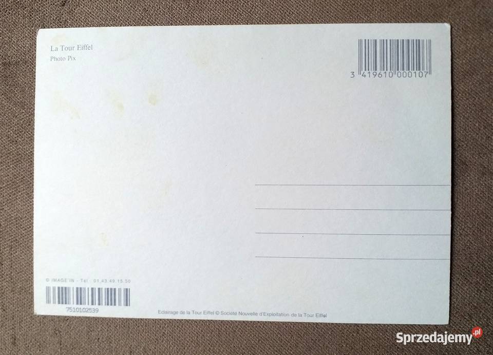 PARYŻ WIDOK NA WIEŻĘ EIFFLA O ZMIERZCHU Piszczac