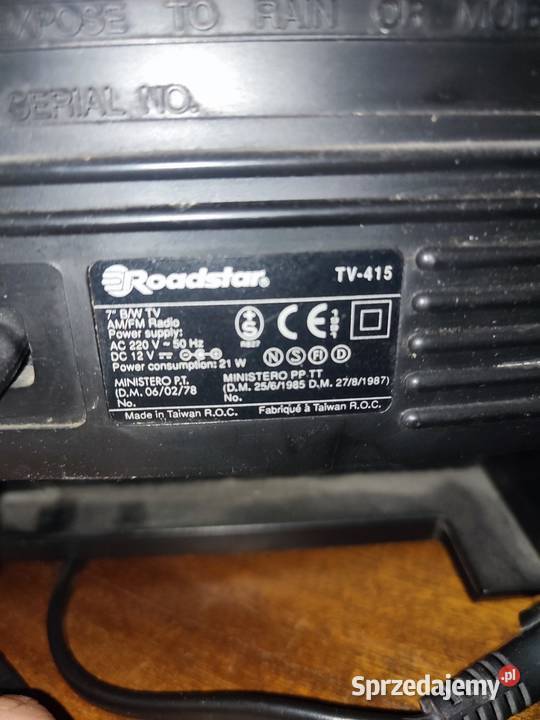 Radio telewizor 2 w 1 przenośny Roadstar TV415 7 Elektronika śląskie Siemianowice Śląskie