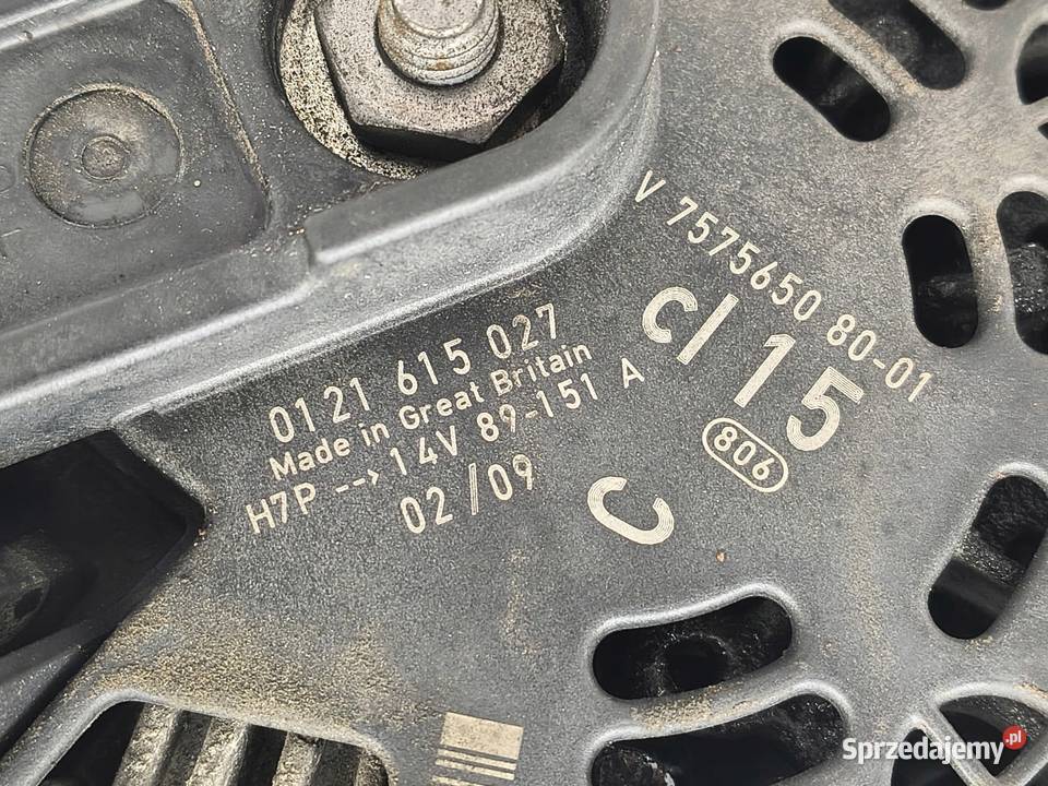 ALTERNATOR Mini Cooper R56 16 16V VTi 0121615027 Chełm