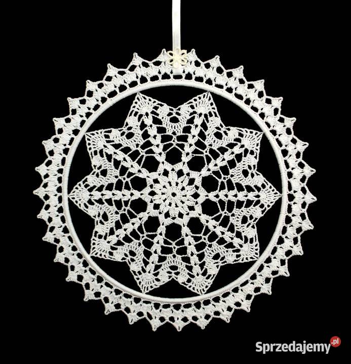 Zawieszka ozdoba na okno 26 NA ZAMÓWIENIE Z134 biały opolskie Kluczbork