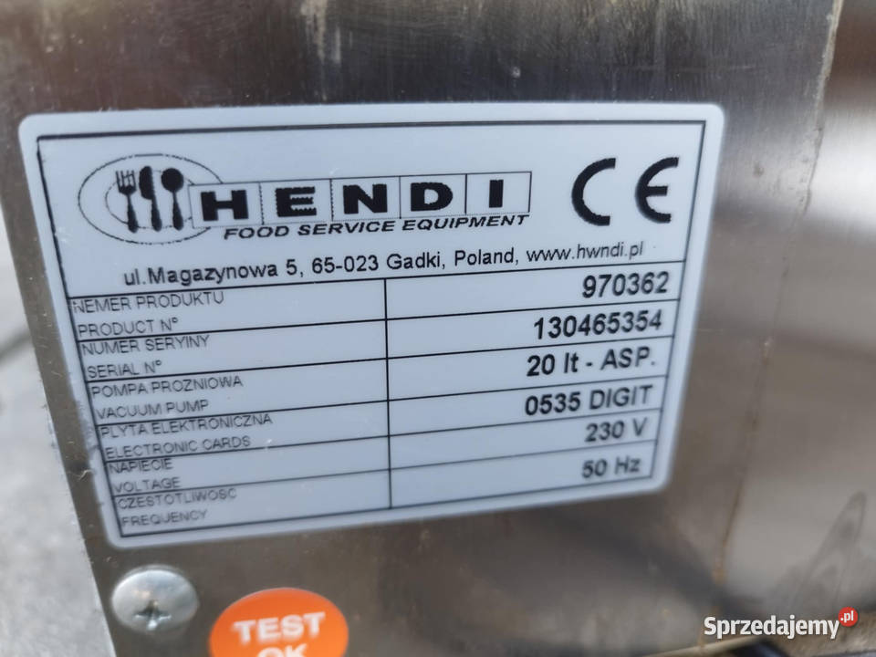 Zgrzewarka próżniowa Reber i hendi zestaw sprzedam