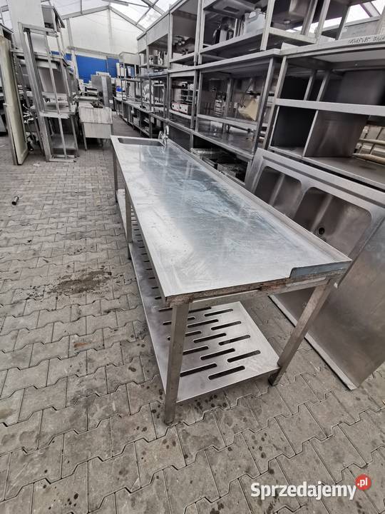 Stół roboczy 290x70x85 z zlewem 50x40x24