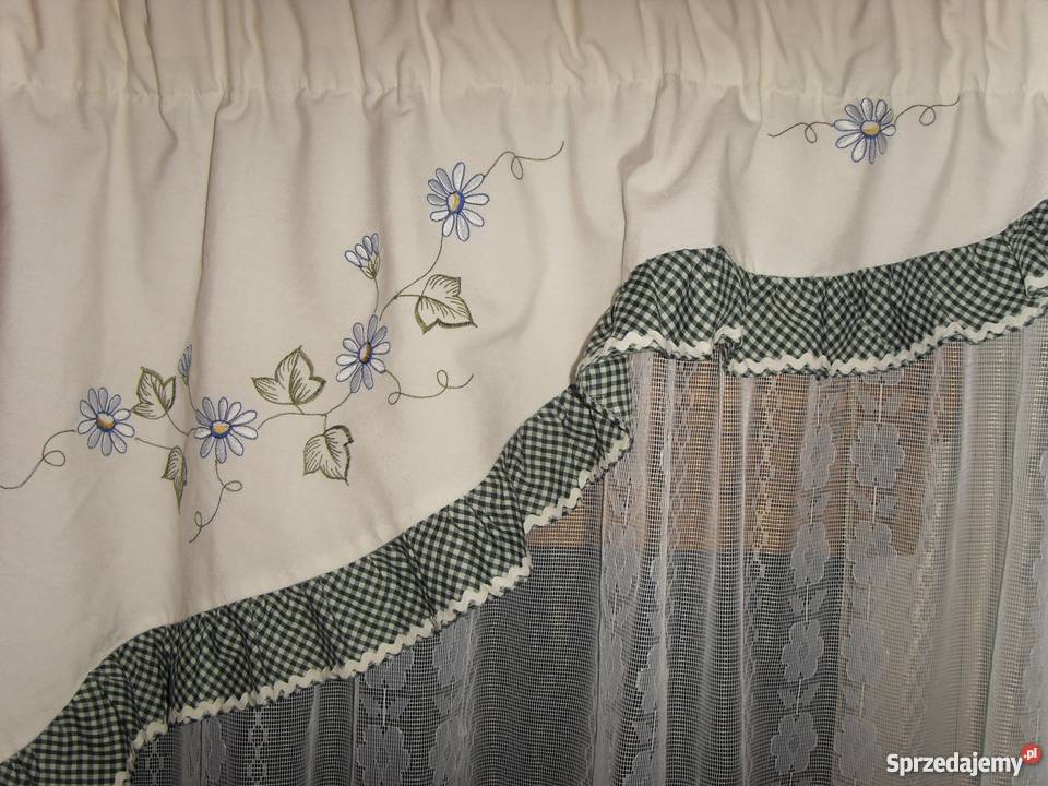 FIRANKA Z FALBANKAMI BIAŁA WYSTRÓJ OKNA WROCŁAW dolnośląskie Wrocław