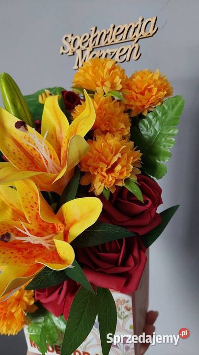 Kompozycja kwiatowa gotowy prezent Rybnik