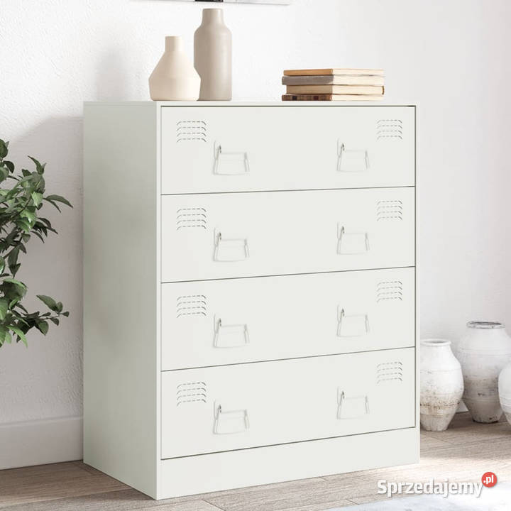Komoda biała 67x39x83 stalowa WM841684 mazowieckie Warszawa