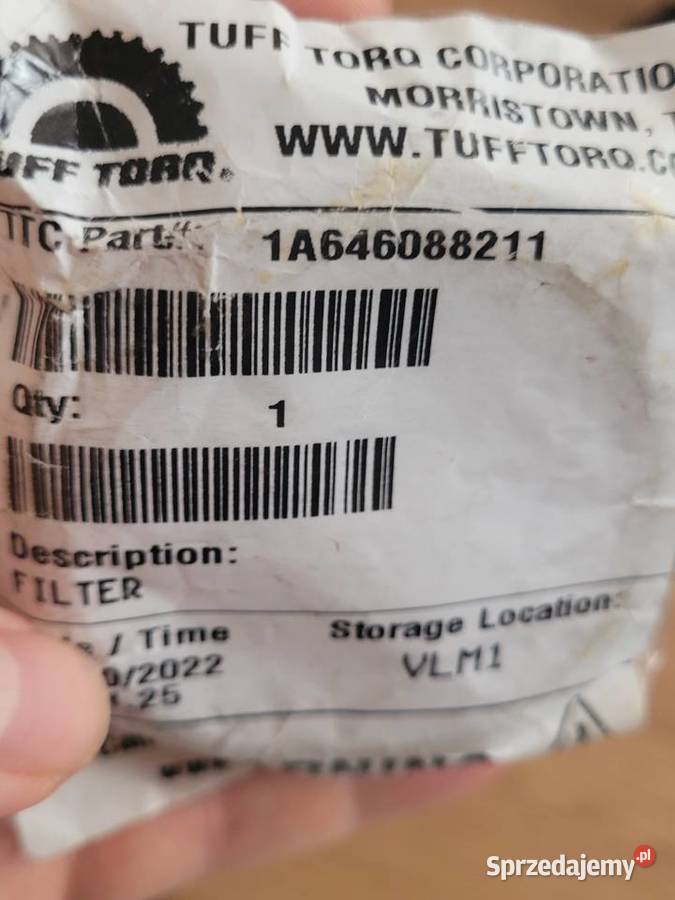 Nowy filtr skrzyni Tuff tork k46 kosiarka