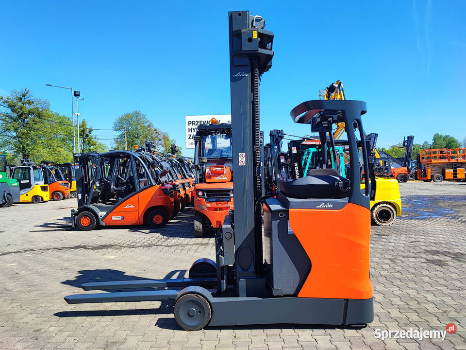 Wózek widłowy elektryczny reach truck Linde Kęty sprzedam