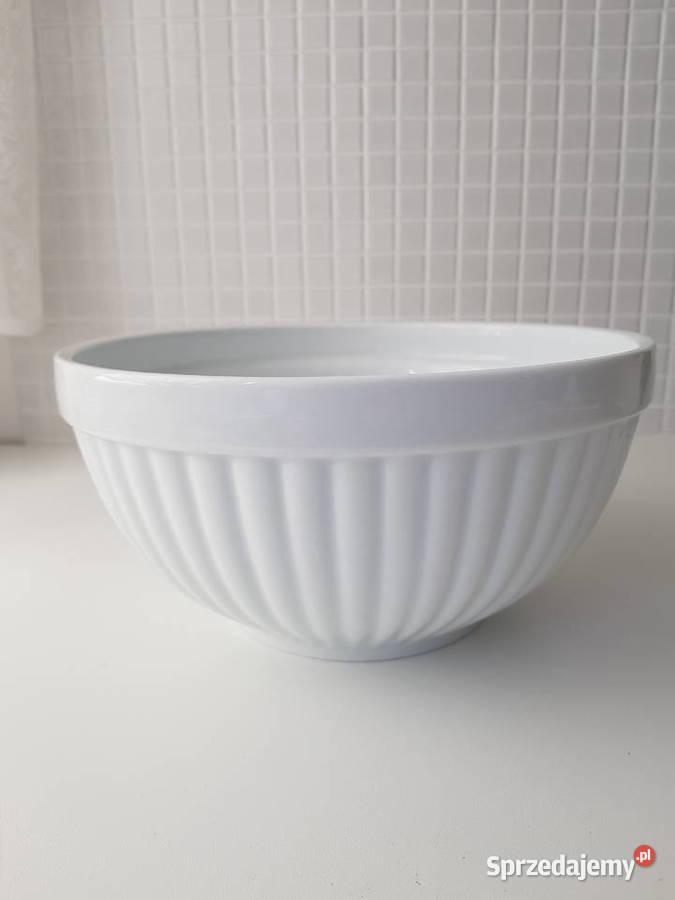 Biała ceramiczna misa kuchenna Siemianowice Śląskie