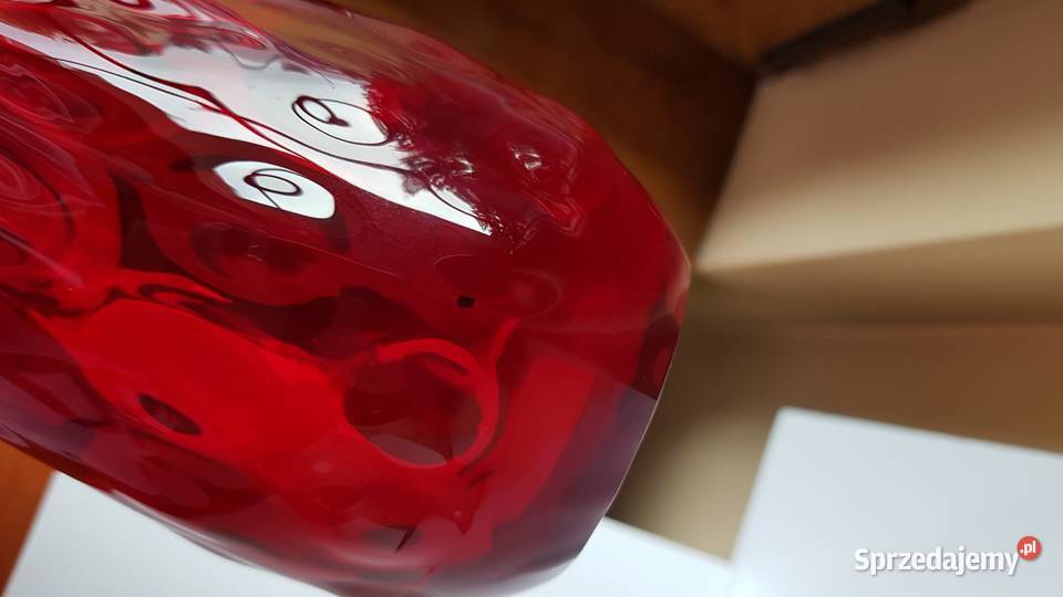 Wazon ANANAS Ząbkowice kolorowe szkło PRL śląskie Dąbrowa Górnicza