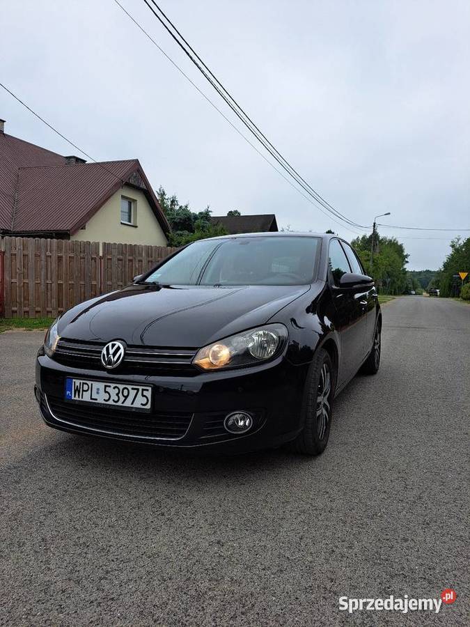 Volkswagen Golf 6 19 TDI 105 czarny Łąck