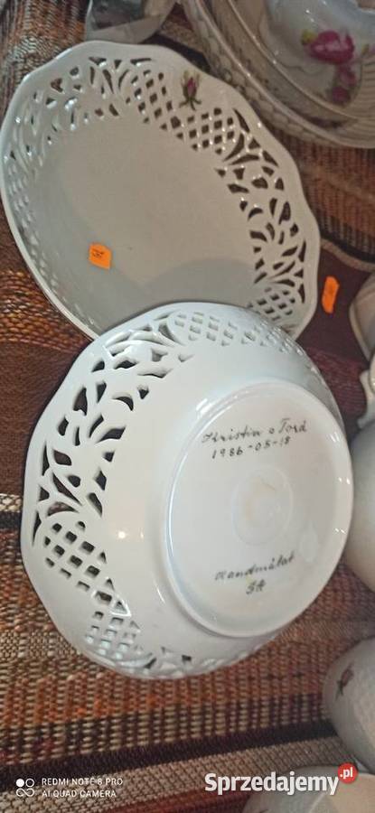 Paterka z ażurem Różyczki ręcznie zdobiona