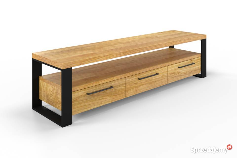 Szafka RTV Loftowa HERMAN z uchwytami RTV Warszawa