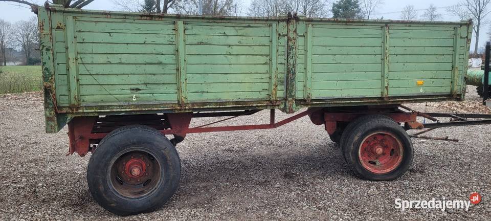 Przyczepa rolnicza sztywna nieuszkodzony wielkopolskie Huta Szklana