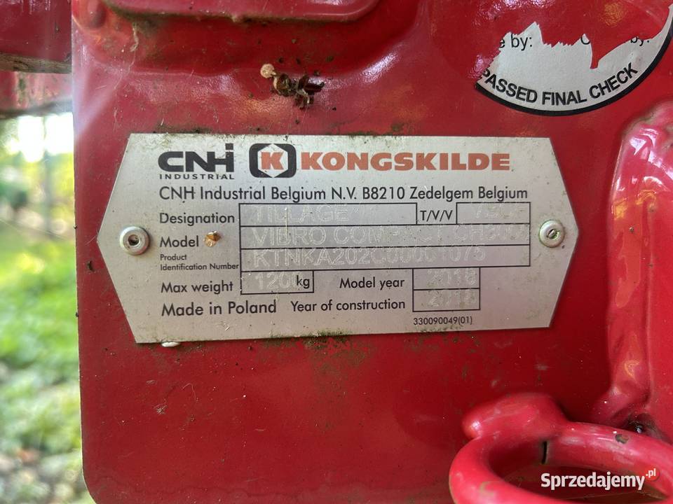 Agregat uprawowo siewny Kongskilde Węgorzewo