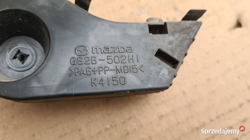 Mazda 6 GH ślizgi uchwyty mocujące zderzak tył