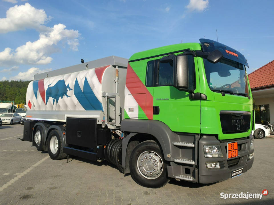 MAN TGA 26400 Autocysterna z Dystrybucją Ważne 10518cm3 Widełki